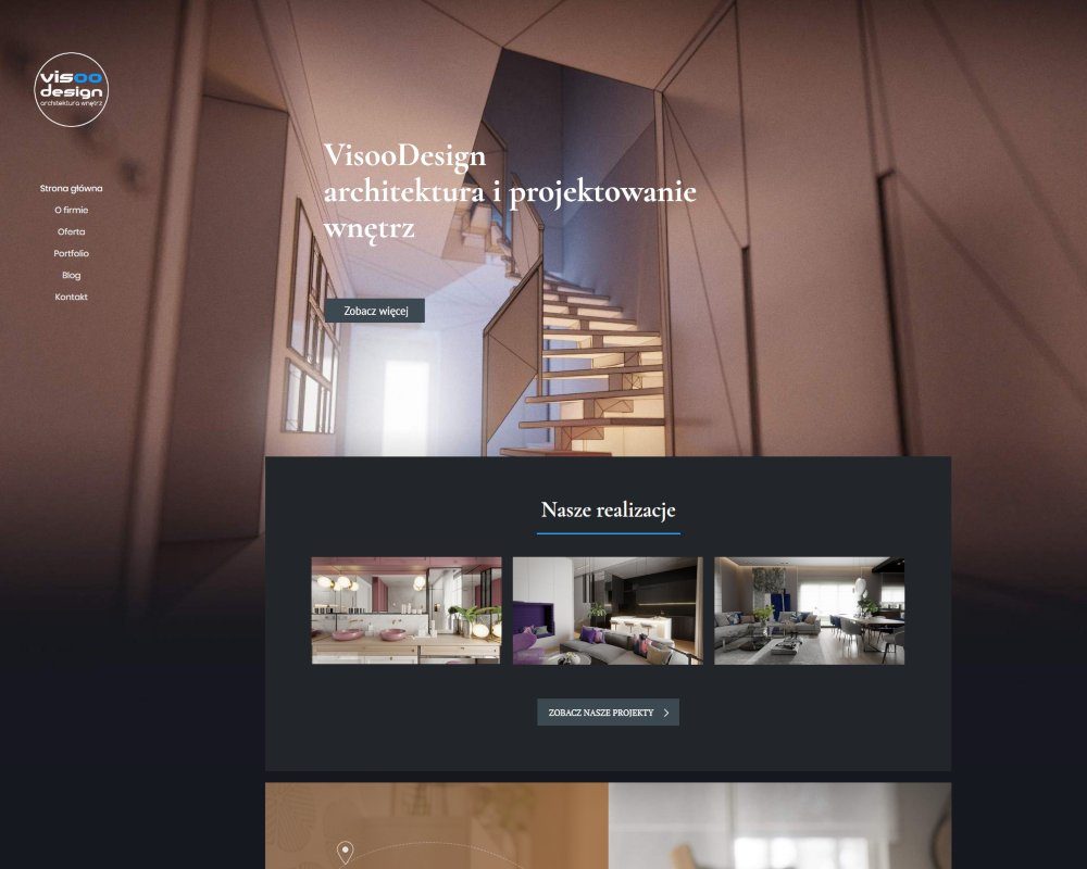 Strona intrnetowa dla firmy Visoo Design